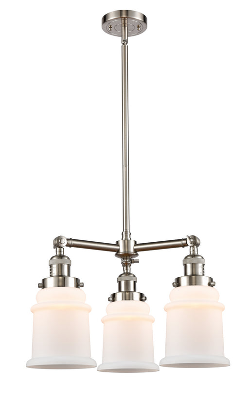 Innovations - 207-SN-G181-LED - LED Chandelier - Franklin Restoration - Brushed Satin Nickel