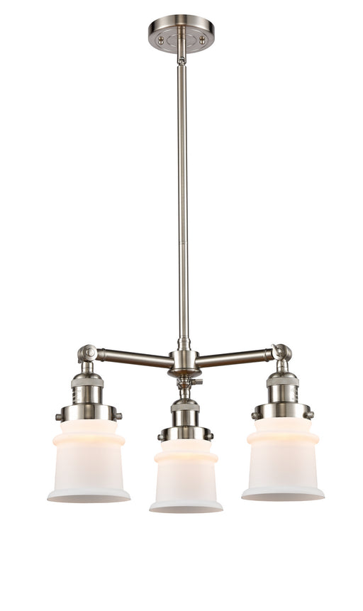 Innovations - 207-SN-G181S-LED - LED Chandelier - Franklin Restoration - Brushed Satin Nickel