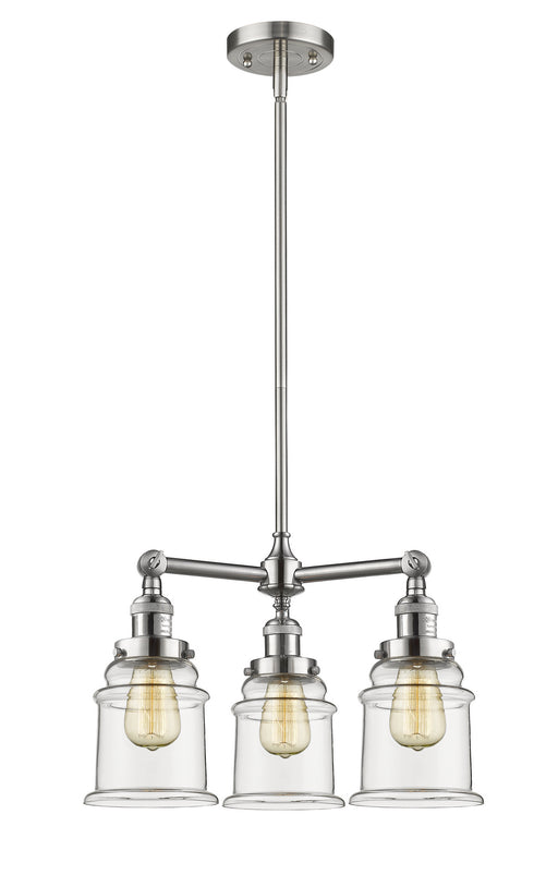 Innovations - 207-SN-G182-LED - LED Chandelier - Franklin Restoration - Brushed Satin Nickel