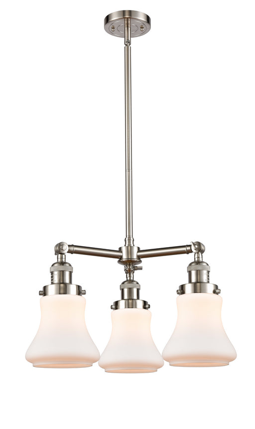 Innovations - 207-SN-G191-LED - LED Chandelier - Franklin Restoration - Brushed Satin Nickel