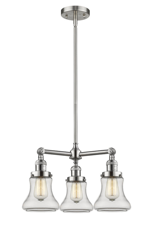 Innovations - 207-SN-G192-LED - LED Chandelier - Franklin Restoration - Brushed Satin Nickel