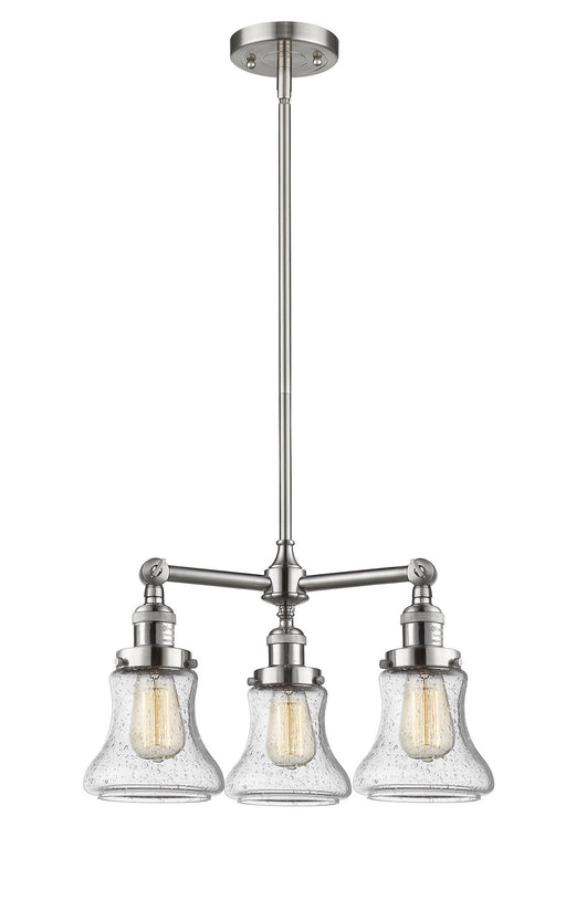 Innovations - 207-SN-G194-LED - LED Chandelier - Franklin Restoration - Brushed Satin Nickel