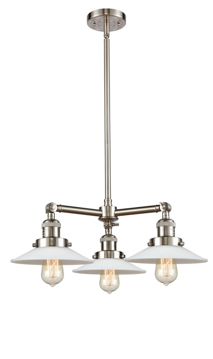 Innovations - 207-SN-G1-LED - LED Chandelier - Franklin Restoration - Brushed Satin Nickel