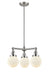 Innovations - 207-SN-G201-6-LED - LED Chandelier - Franklin Restoration - Brushed Satin Nickel