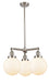 Innovations - 207-SN-G201-8-LED - LED Chandelier - Franklin Restoration - Brushed Satin Nickel