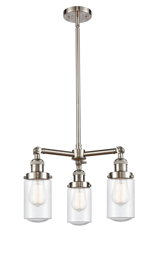 Innovations - 207-SN-G314-LED - LED Chandelier - Franklin Restoration - Brushed Satin Nickel