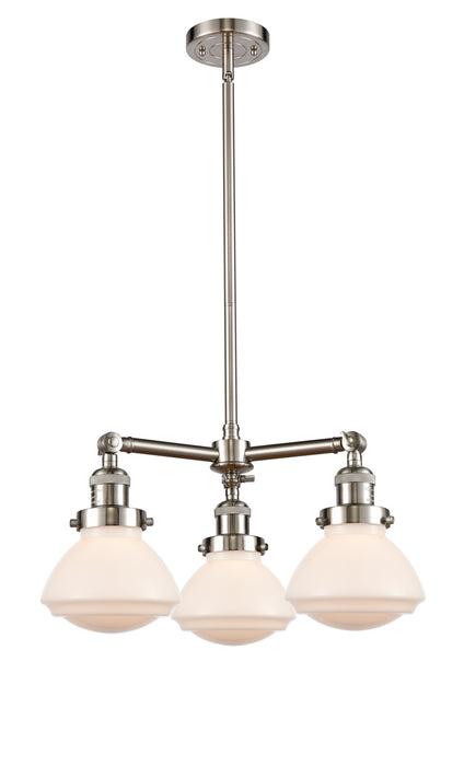 Innovations - 207-SN-G321-LED - LED Chandelier - Franklin Restoration - Brushed Satin Nickel