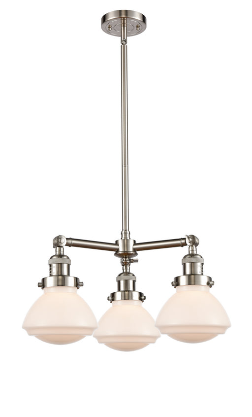 Innovations - 207-SN-G321-LED - LED Chandelier - Franklin Restoration - Brushed Satin Nickel
