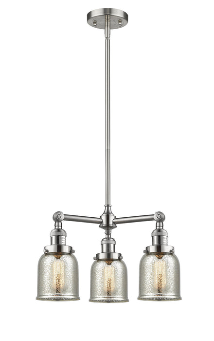 Innovations - 207-SN-G58-LED - LED Chandelier - Franklin Restoration - Brushed Satin Nickel