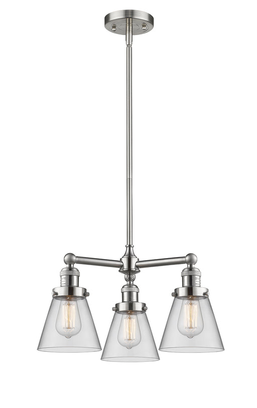 Innovations - 207-SN-G62-LED - LED Chandelier - Franklin Restoration - Brushed Satin Nickel