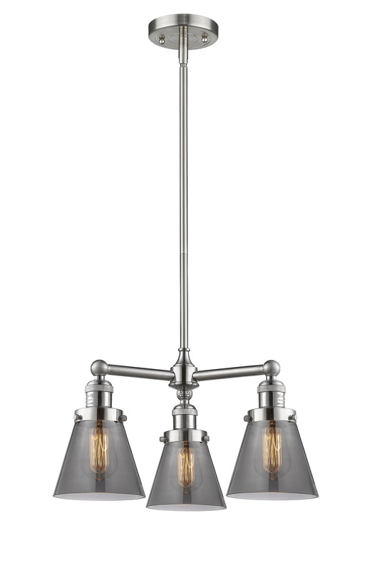 Innovations - 207-SN-G63-LED - LED Chandelier - Franklin Restoration - Brushed Satin Nickel