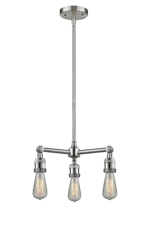 Innovations - 207-SN-LED - LED Chandelier - Franklin Restoration - Brushed Satin Nickel