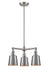 Innovations - 207-SN-M9-SN-LED - LED Chandelier - Franklin Restoration - Brushed Satin Nickel