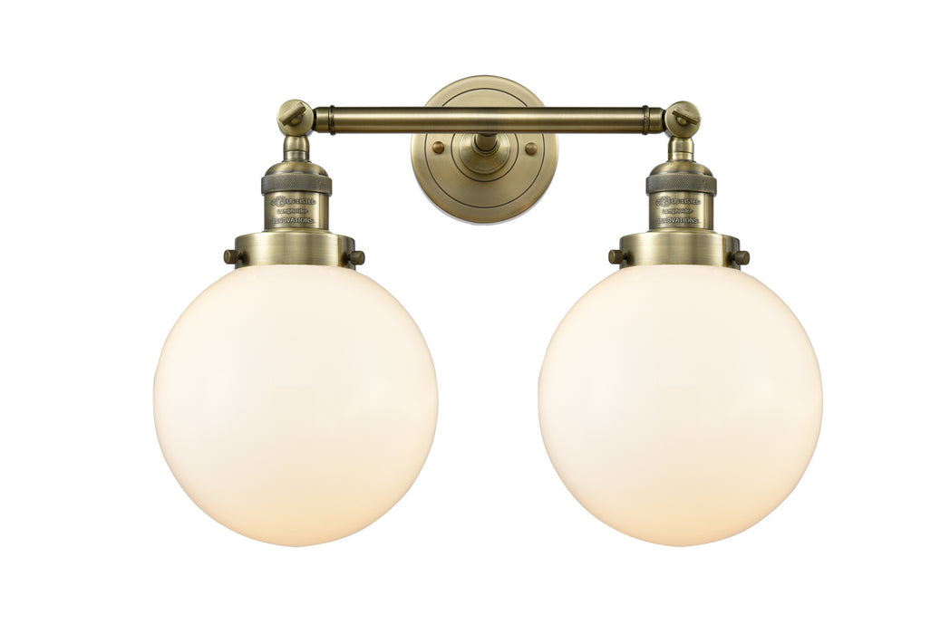 Innovations - 208-AB-G201-8-LED - LED Bath Vanity - Franklin Restoration - Antique Brass