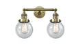Innovations - 208-AB-G204-6 - Two Light Bath Vanity - Franklin Restoration - Antique Brass