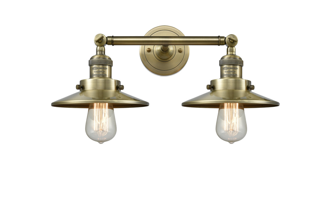 Innovations - 208-AB-M4-LED - LED Bath Vanity - Franklin Restoration - Antique Brass