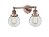 Innovations - 208-AC-G202-6-LED - LED Bath Vanity - Franklin Restoration - Antique Copper