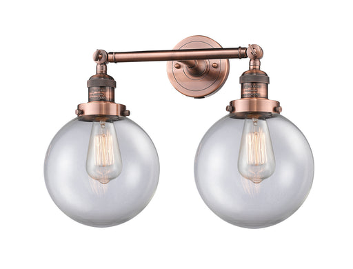 Innovations - 208-AC-G202-8-LED - LED Bath Vanity - Franklin Restoration - Antique Copper