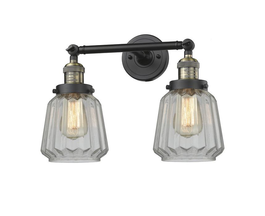 Innovations - 208-BAB-G142 - Two Light Bath Vanity - Franklin Restoration - Black Antique Brass