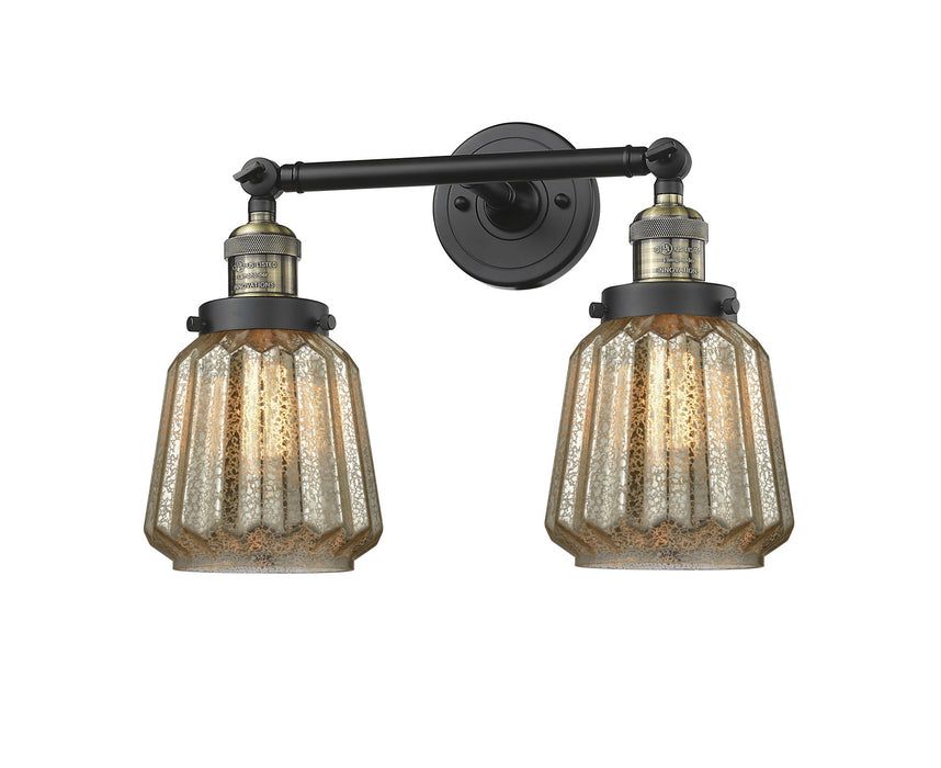 Innovations - 208-BAB-G146 - Two Light Bath Vanity - Franklin Restoration - Black Antique Brass