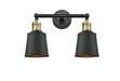 Innovations - 208-BAB-M9-BK-LED - LED Bath Vanity - Franklin Restoration - Black Antique Brass