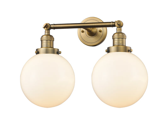 Innovations - 208-BB-G201-8 - Two Light Bath Vanity - Franklin Restoration - Brushed Brass