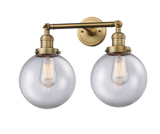 Innovations - 208-BB-G202-8 - Two Light Bath Vanity - Franklin Restoration - Brushed Brass