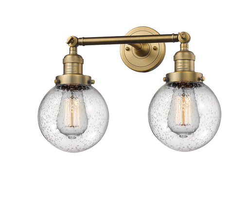 Innovations - 208-BB-G204-6 - Two Light Bath Vanity - Franklin Restoration - Brushed Brass