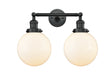 Innovations - 208-BK-G201-8-LED - LED Bath Vanity - Franklin Restoration - Matte Black