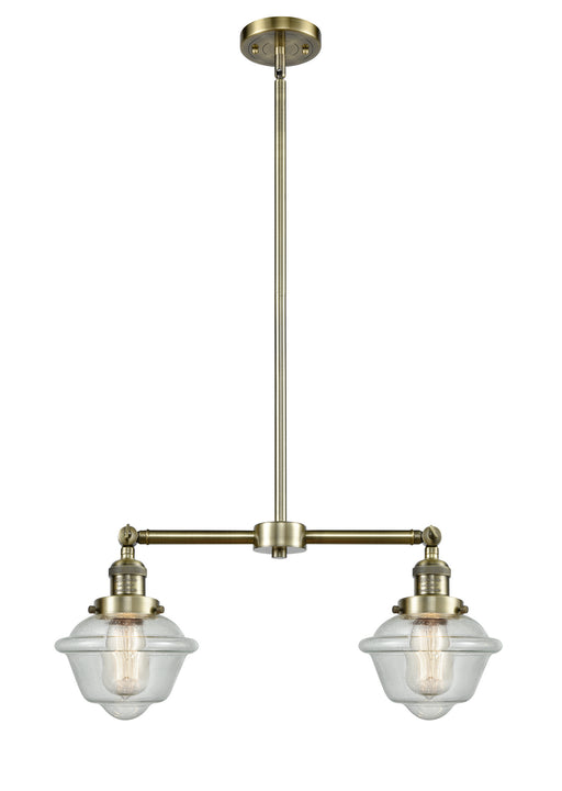 Innovations - 209-AB-G534-LED - LED Island Pendant - Franklin Restoration - Antique Brass