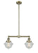 Innovations - 209-AB-G534-LED - LED Island Pendant - Franklin Restoration - Antique Brass