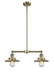 Innovations - 209-AB-M4AB - Two Light Island Pendant - Franklin Restoration - Antique Brass