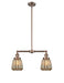 Innovations - 209-AC-G146 - Two Light Island Pendant - Franklin Restoration - Antique Copper