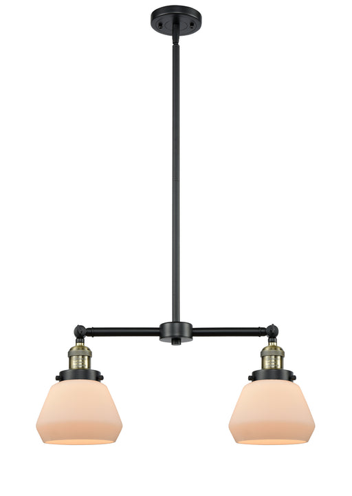 Innovations - 209-BAB-G171 - Two Light Island Pendant - Franklin Restoration - Black Antique Brass