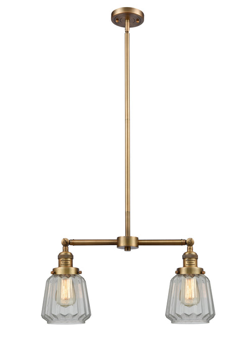 Innovations - 209-BB-G142-LED - LED Island Pendant - Franklin Restoration - Brushed Brass
