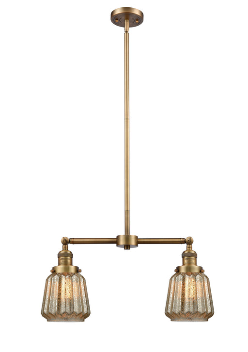 Innovations - 209-BB-G146-LED - LED Island Pendant - Franklin Restoration - Brushed Brass