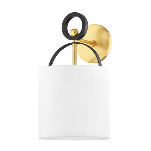 Hudson Valley - 2031-AGB/BBR - One Light Wall Sconce - Campbell Hall - Aged Brass/Black Brass Combo