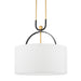 Hudson Valley - 2036-AGB/BBR - Three Light Pendant - Campbell Hall - Aged Brass/Black Brass Combo