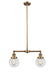 Innovations - 209-BB-G202-6-LED - LED Island Pendant - Franklin Restoration - Brushed Brass