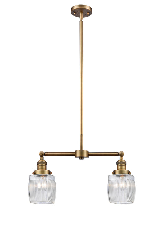 Innovations - 209-BB-G302-LED - LED Island Pendant - Franklin Restoration - Brushed Brass