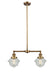 Innovations - 209-BB-G534-LED - LED Island Pendant - Franklin Restoration - Brushed Brass