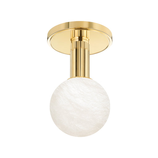 Hudson Valley - 9280-AGB - One Light Flush Mount - Murray Hill - Aged Brass