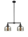 Innovations - 209-BK-G78 - Two Light Island Pendant - Franklin Restoration - Matte Black