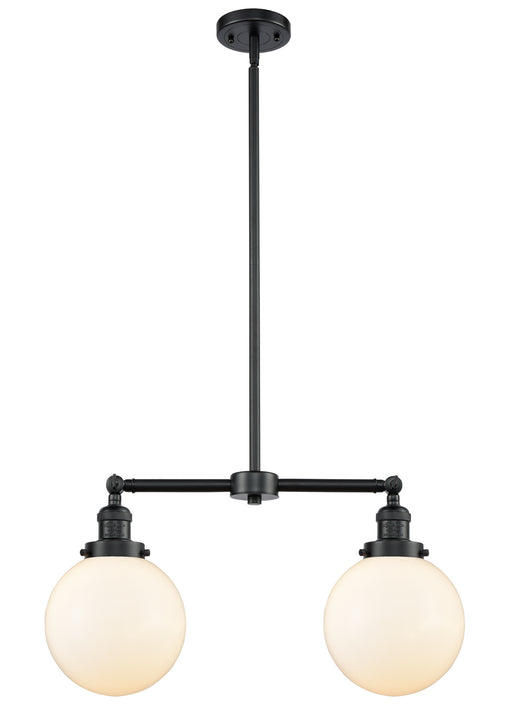 Innovations - 209-OB-G201-8 - Two Light Island Pendant - Franklin Restoration - Oil Rubbed Bronze