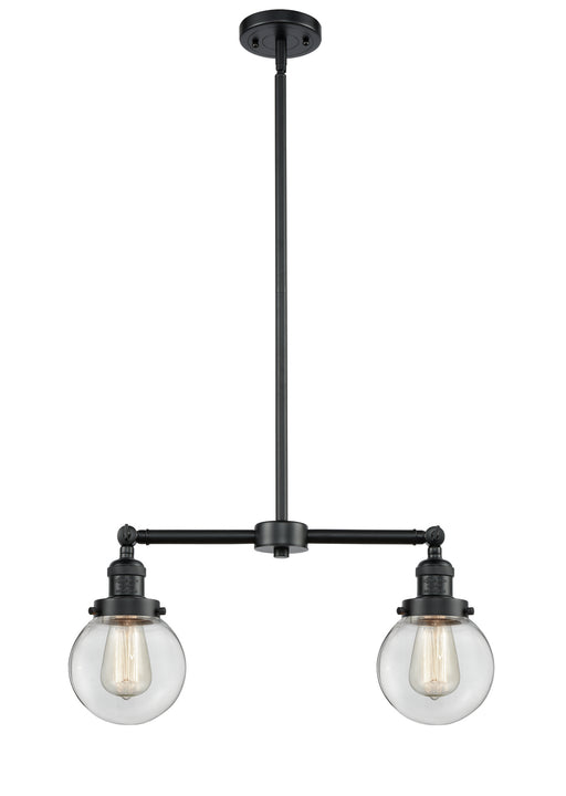 Innovations - 209-OB-G202-6-LED - LED Island Pendant - Franklin Restoration - Oil Rubbed Bronze