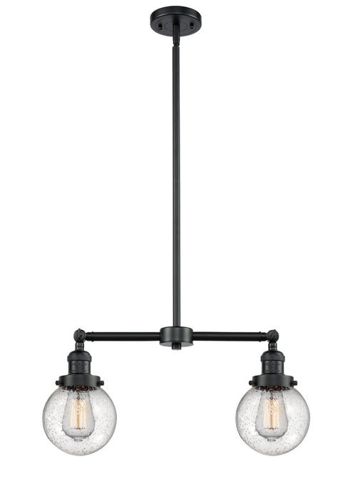 Innovations - 209-OB-G204-6-LED - LED Island Pendant - Franklin Restoration - Oil Rubbed Bronze