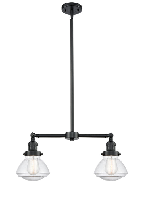 Innovations - 209-OB-G324 - Two Light Island Pendant - Franklin Restoration - Oil Rubbed Bronze