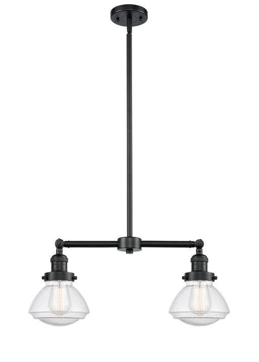 Innovations - 209-OB-G324 - Two Light Island Pendant - Franklin Restoration - Oil Rubbed Bronze