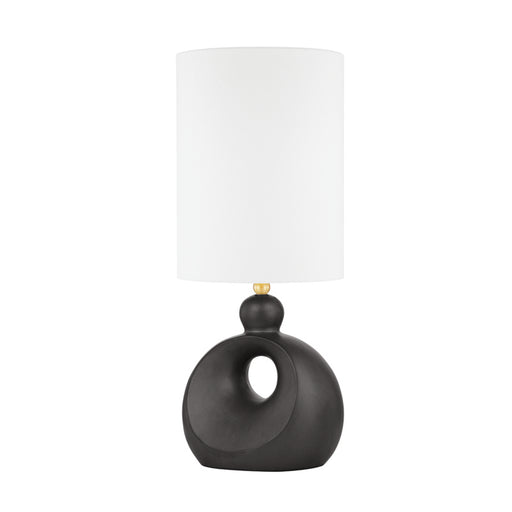 Hudson Valley - L1850-AGB/CHM - One Light Table Lamp - Penonic - Aged Brass/Hematite Ceramic Combo