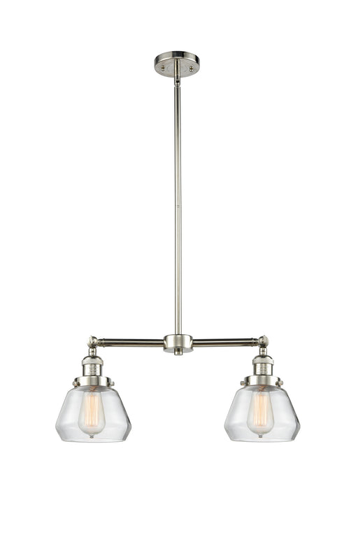 Innovations - 209-PN-G172 - Two Light Island Pendant - Franklin Restoration - Polished Nickel